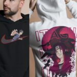 Naruto Itachi Anime Double Side Printed Hoodie (Unisex - Cotton - DTF)